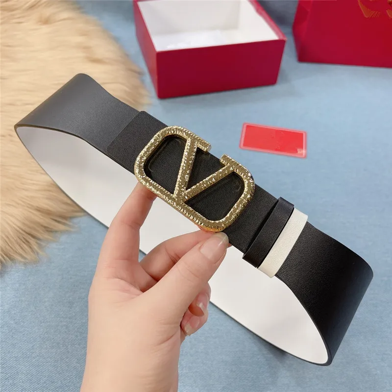 

Big luxury fashion new ladies' belt garavani vlogo signature women's leather waist closure women's leather belt