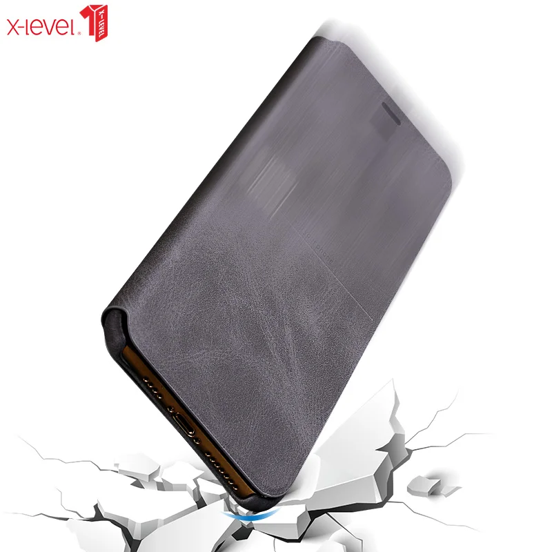 X-Level Роскошный кожаный чехол s для iPhone 11 Pro XS Max XR X 8 8 6 6S 7 Plus полный защитный деловой чехол
