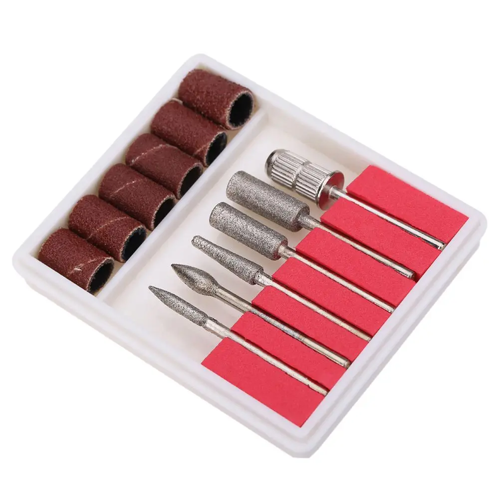 Набор наждачных фрез для дизайна ногтей 6 шт. набор полировки инструменты