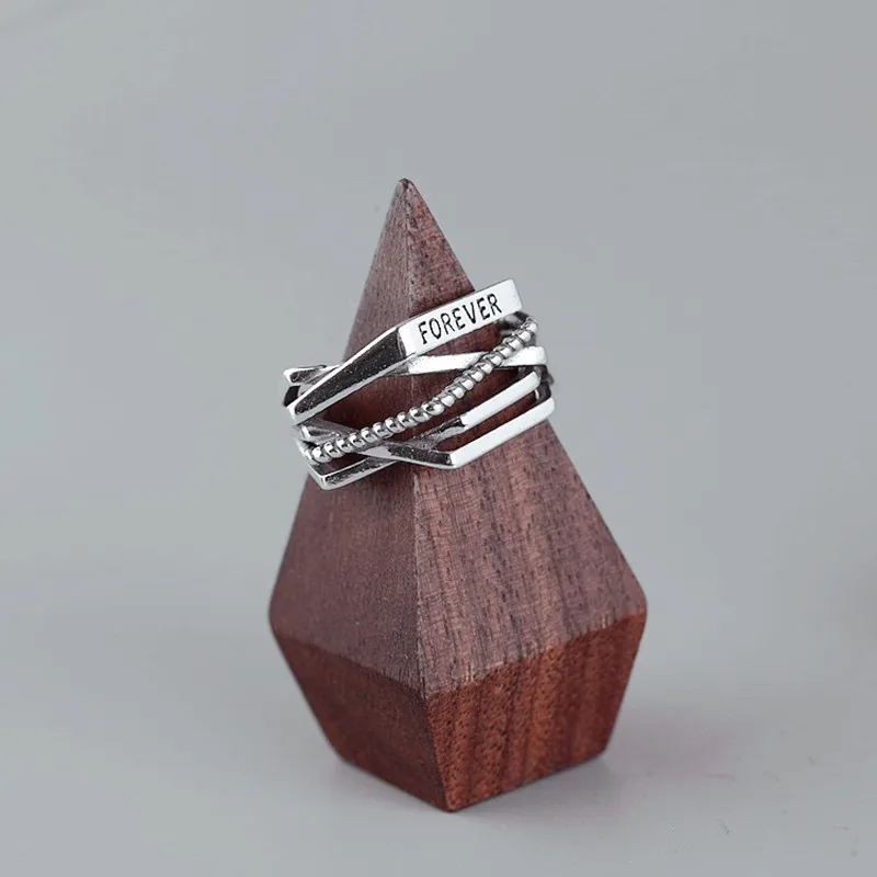 Винтажные Многослойные кольца ModaOne из тайского серебра 925 пробы с ромбом для