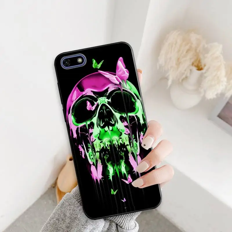 

Horror Skull Silicone Phone Case for redmi 4X 5plus 6 6A7 7A 8 8A 9 note 4 8T 8pro 9 pro Case