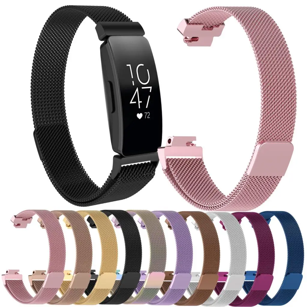 Essidi Миланский ремешок для Fitbit inspire HR умный Браслет магнитный ремешок из нержавеющей стали застежка для Fitbit inspire