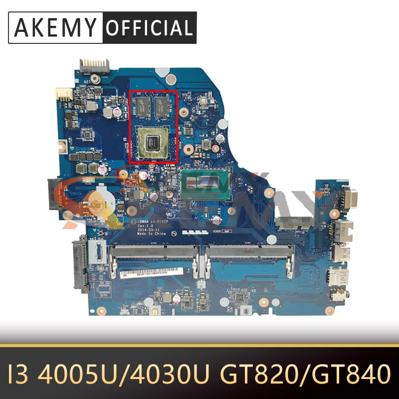

Для ACER E1-572 V3-572G E5-571G материнская плата ноутбука E5-531 LA-B991P CPU I3 4005U/4030U GPU GT820/GT840 100% ТЕСТ ОК