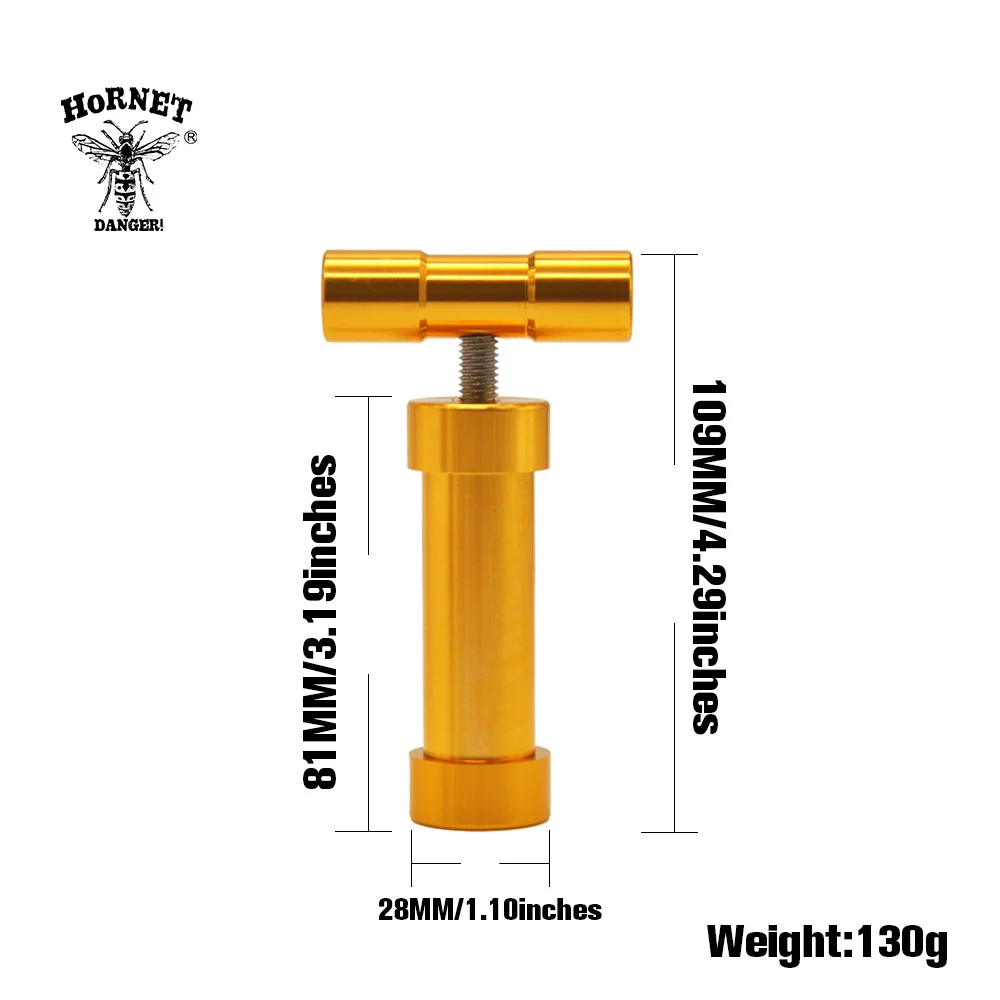 HORNET алюминиевый ручной сверхмощный Т-образной ручкой Пыльца Пресс er 110 мм пресс Com
