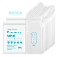 disposable urine bags 12 pack camping pee bags unisex urine bag for travel urinal toilet jam emergency portable toilet men women