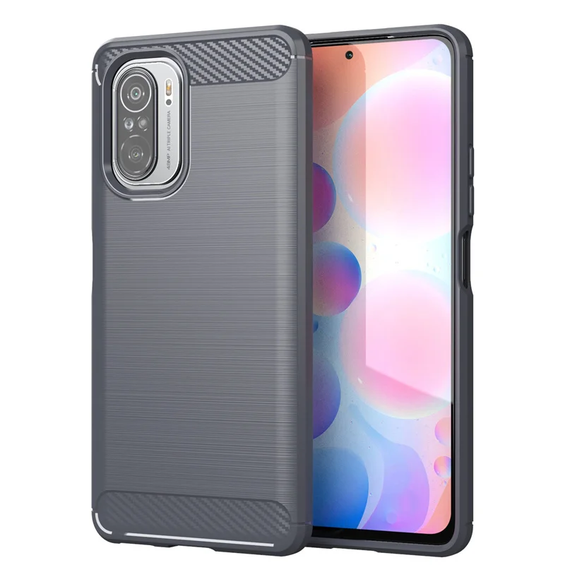 For Cover Xiaomi Mi 11i Case For Mi 11i Coque Back Silicone Soft Shockproof Carbon Fiber Bumper TPU Cover For Mi 11i Lite Fundas
