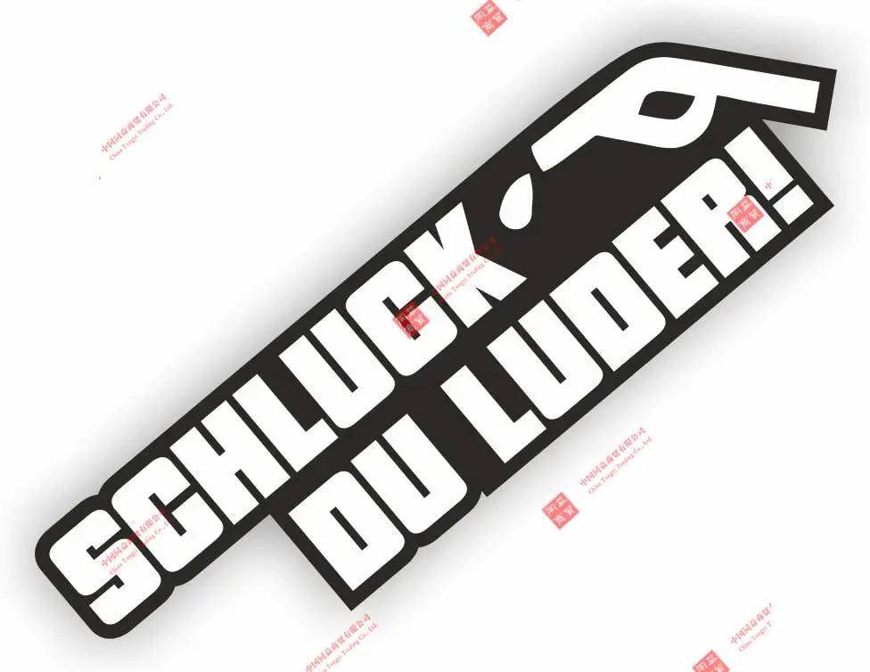 Автомобильная наклейка Schlck Du Luder рука-шокер бомба Illest Dapper Fun Old School | Автомобили и