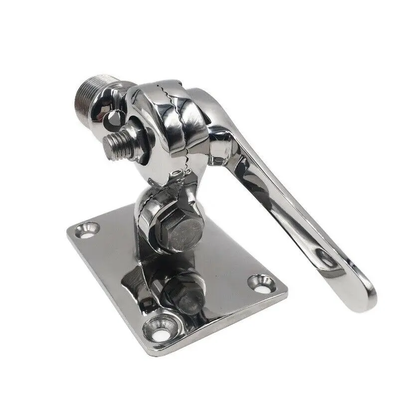 1 Pcs Stainless Steel VHF Antenna Dual Axis Adjustable Base Mount Boat Accessories Marine | Автомобили и мотоциклы