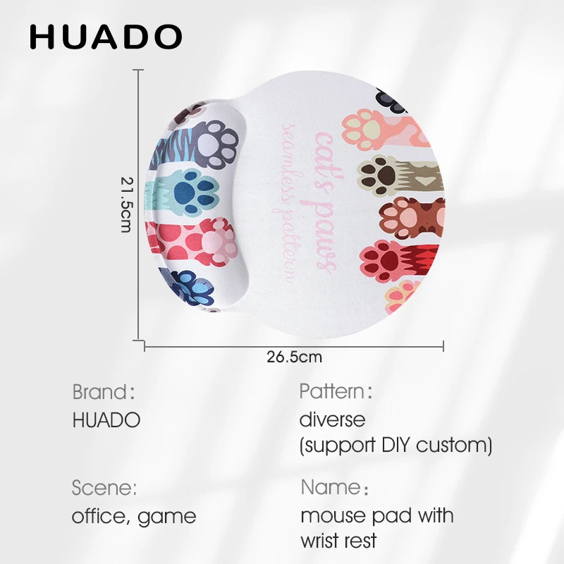 

Gel Mouse Pad with Wrist Rest Comfortable Soft Non Slip Rubber Base Durable Hand Pad for Office/Home/Gamer