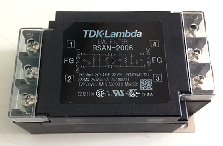 RSAN 2006 TDK Lambda Power Filter абсолютно новый оригинальный 6A 250V|ЖК-экраны и панели для