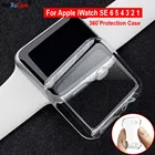 100 шт. чехол для часов Apple Watch 7SE654 41 мм 45 мм 40 мм 44 мм, мягкая прозрачная защитная пленка из ТПУ для iWatch 32 38 мм 42 мм