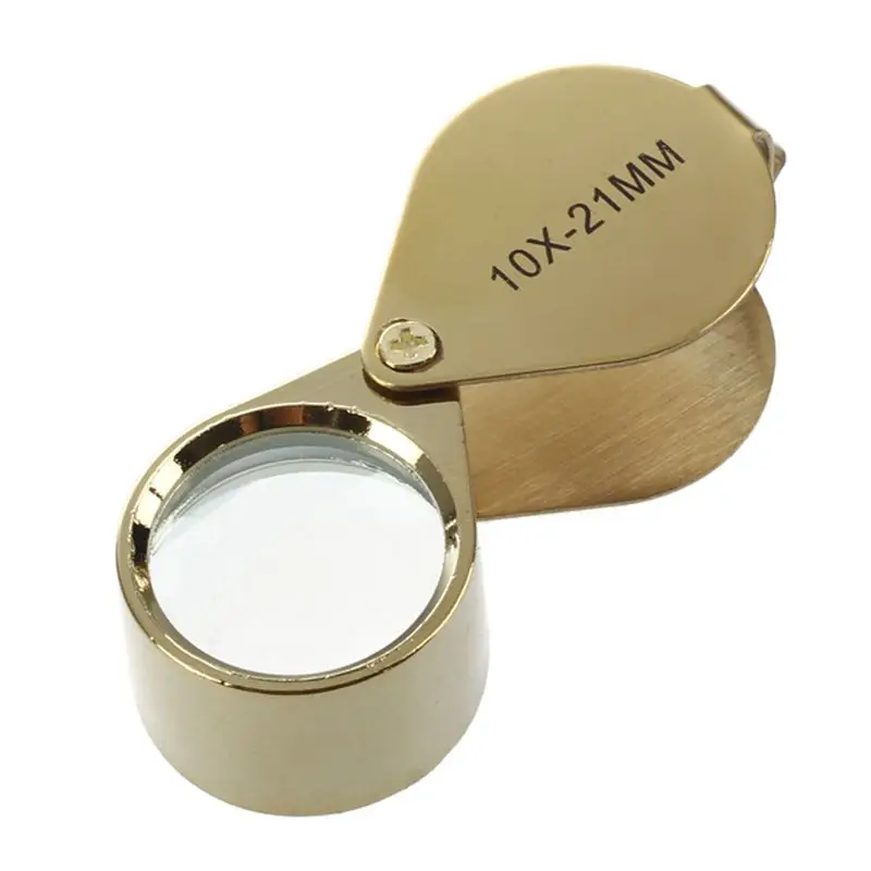 

10x Magnifying Magnifier Glass Jewellers Eye Foldable Jewelry Loop Loupe