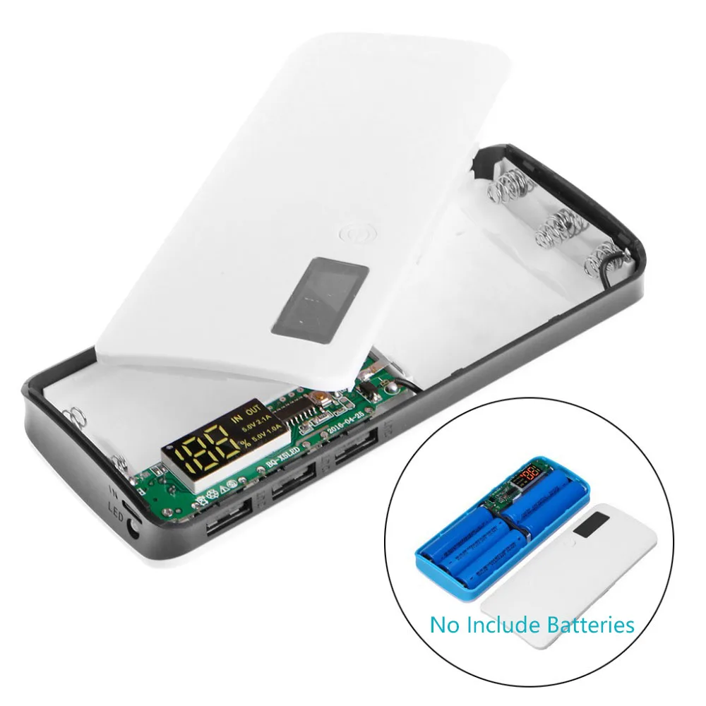 Внешний аккумулятор 18650 мАч (без аккумулятора) чехол сделай сам для зарядки