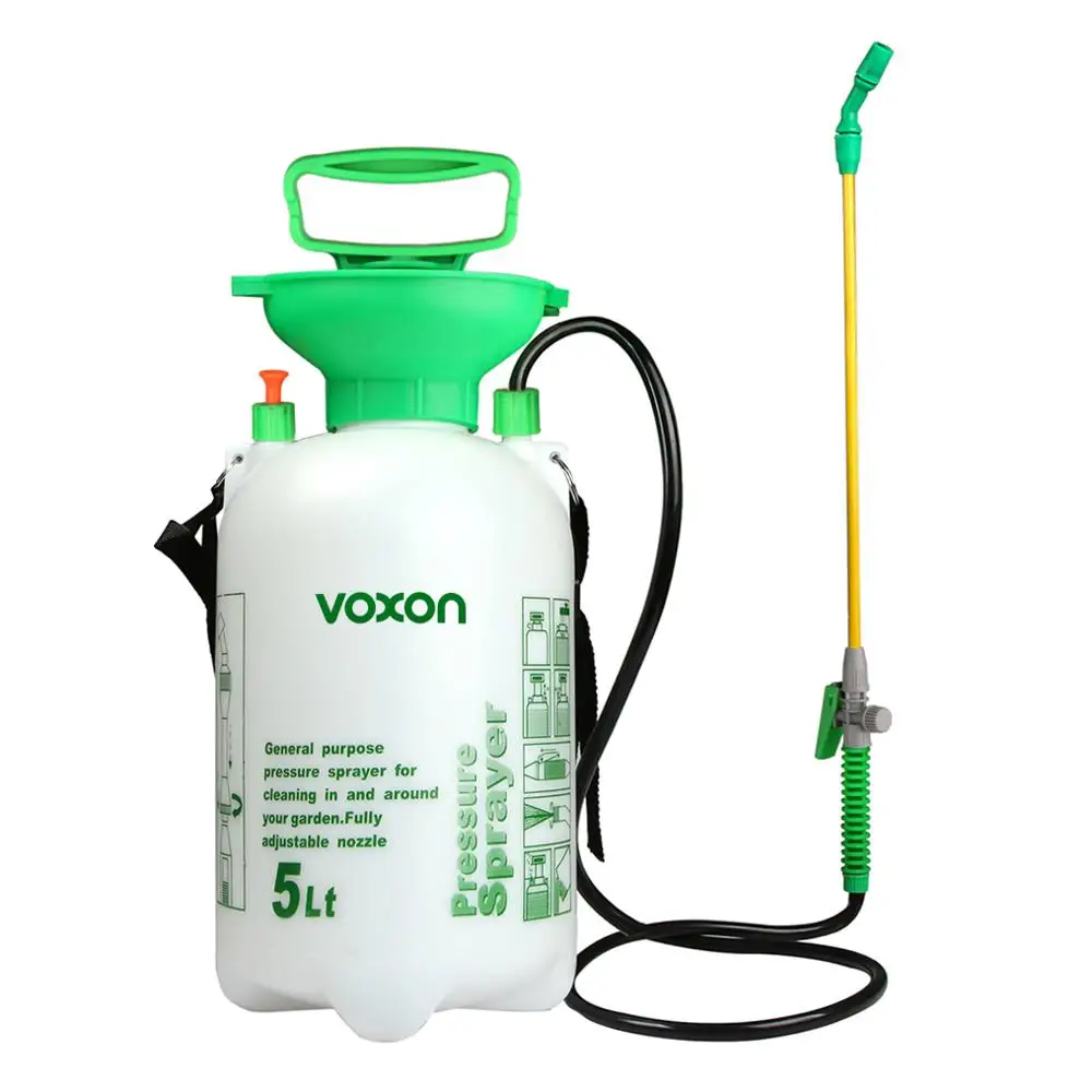 VOXON 5L насос распылитель давления с клапаном сброса садовый Рюкзак-распылитель