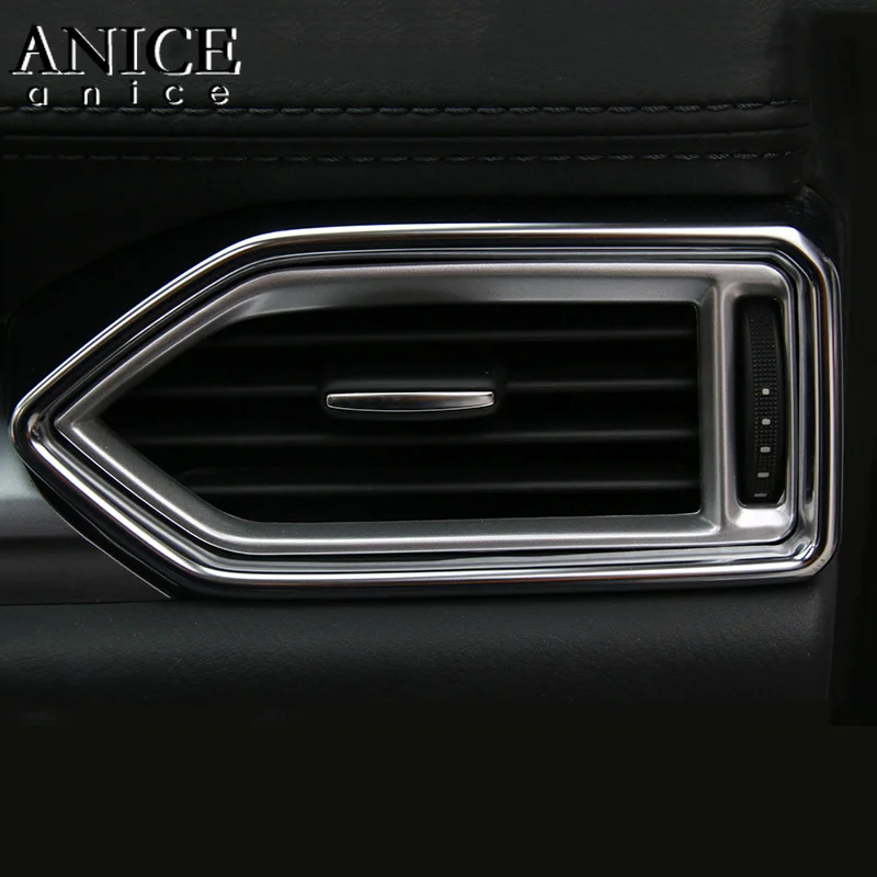 

For Mazda Cx-5 CX5 Carbon fiber grain Side Air Vent Outlet Cover Bezel Frame ABS 2017 2018