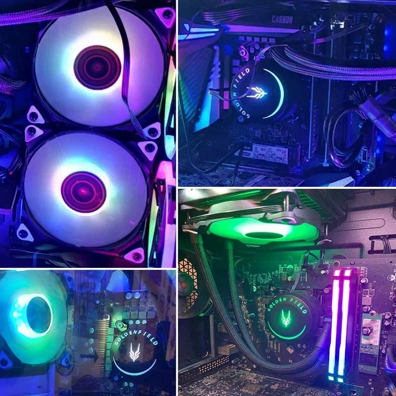 

GOLDEN FIELD SF120 RGB All-In-One Liquid CPU Cooler with Radiator Water Cooling Cooler System for AMD CPU Water Cooler