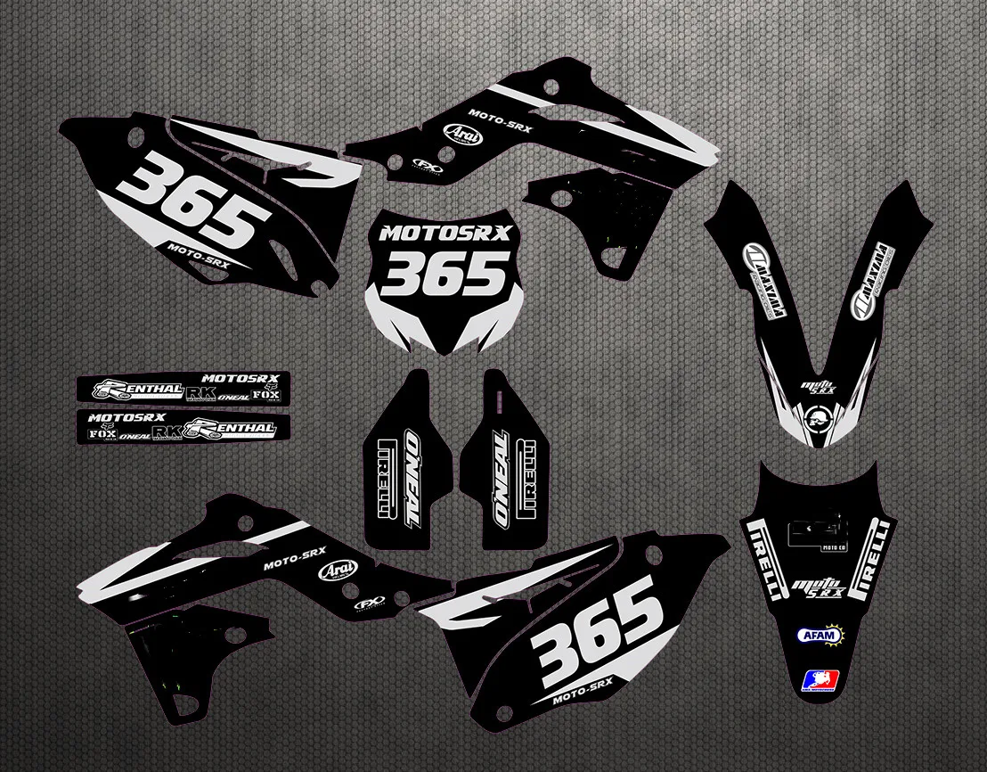 Мотоциклетные наклейки 3 м фоны графические наборы для Kawasaki KXF250 KX250F 2013 2014 2015 2016 KXF