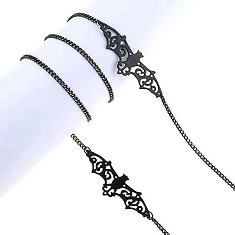 

Women Retro Black Bat Sunglass Chains Lanyards Eyewear Accessories Sunglasses Reading Glasses Strap Cord Glasses Hanging Rope