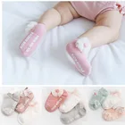 3 парыпартия, носки для маленьких девочек хлопковые носки для новорожденных на весну и лето носки-тапочки детские носки-башмачки