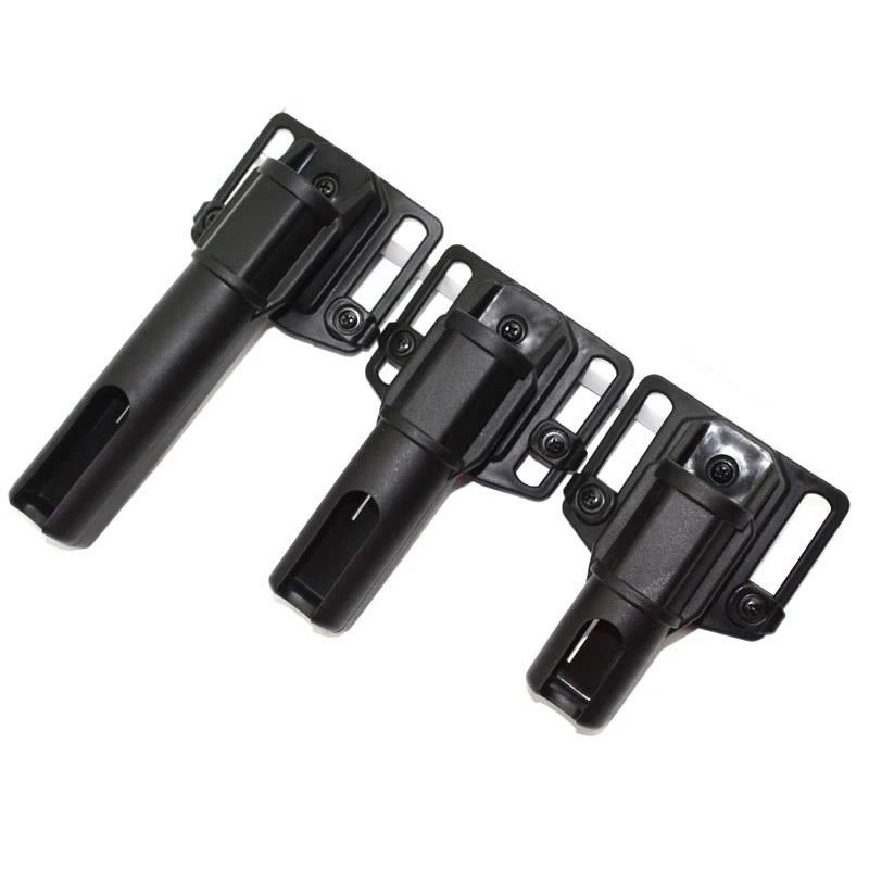 

Tactical Multi-Angle Rotation ASP Batons&Rejection Stick And Flashlight Holster Expandable Plastic Cover Swivelling Telescopic