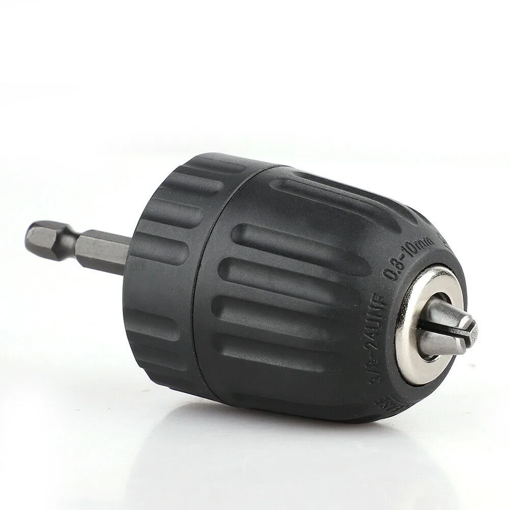 

3/8''-24UNF Keyless Quick Change Drill Chuck Impact Driver With 1/4" Hex Adapter Workholding Toolholding Drill Chucks Power Tool