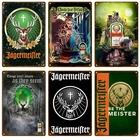 Металлический знак Jagermeifter, жестяной знак, виски, Бельгии, табличка для пива, Металлические Декоративные плакаты, мужская пещера, потертый шик