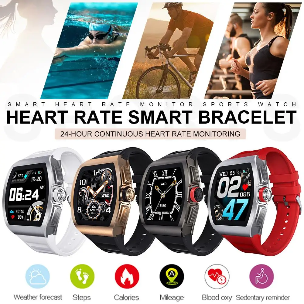 

Smart Watch IP68 Waterproof Multifunctional Sports Pedometer Health Monitor Smart Bracelet With 1.4-inch IPS Color Screen