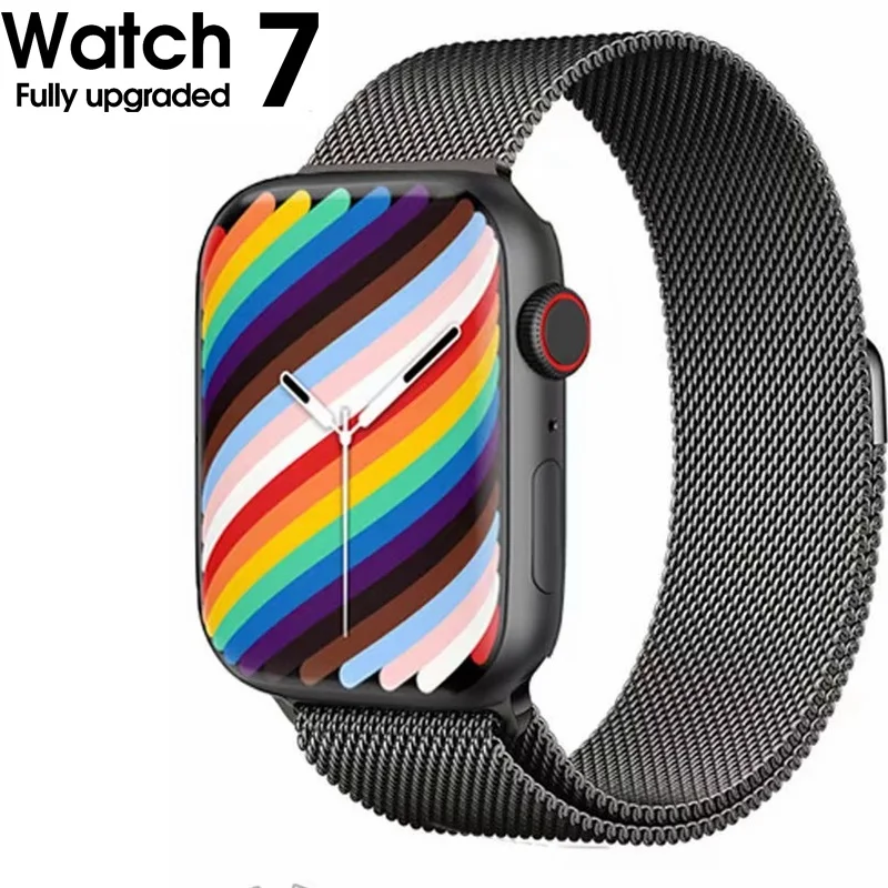 

Смарт-часы IWO W27 Серия 7 с голосовым и Bluetooth-вызовом, 1,81 дюйма, Раздельный экран, паролем, беспроводное зарядное устройство, спортивные Смарт-ч...