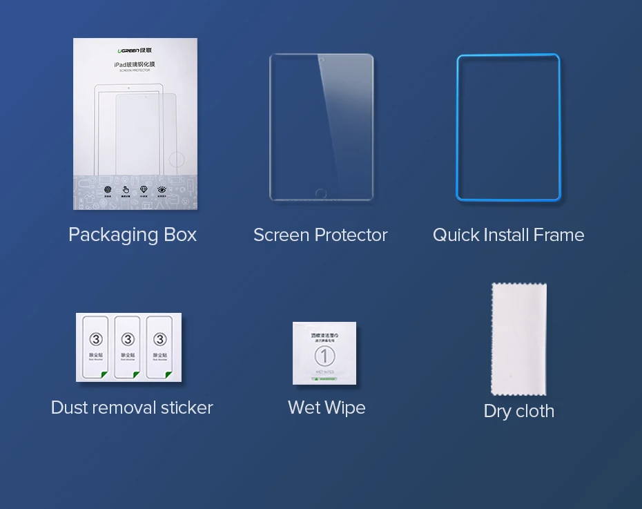 Защитное стекло для экрана Ugreen для iPad Air Pro 9,7 дюймов, Защитное стекло для экрана для iPad