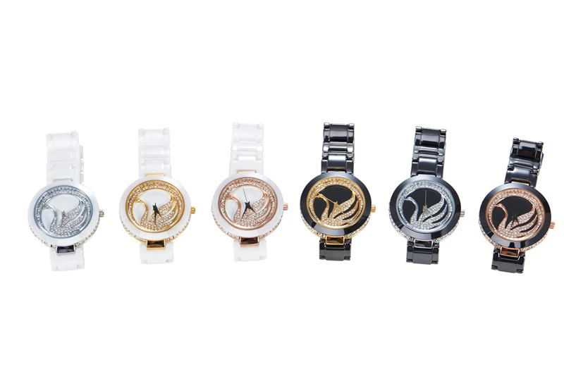 Часы наручные женские кварцевые с цирконием роскошные брендовые