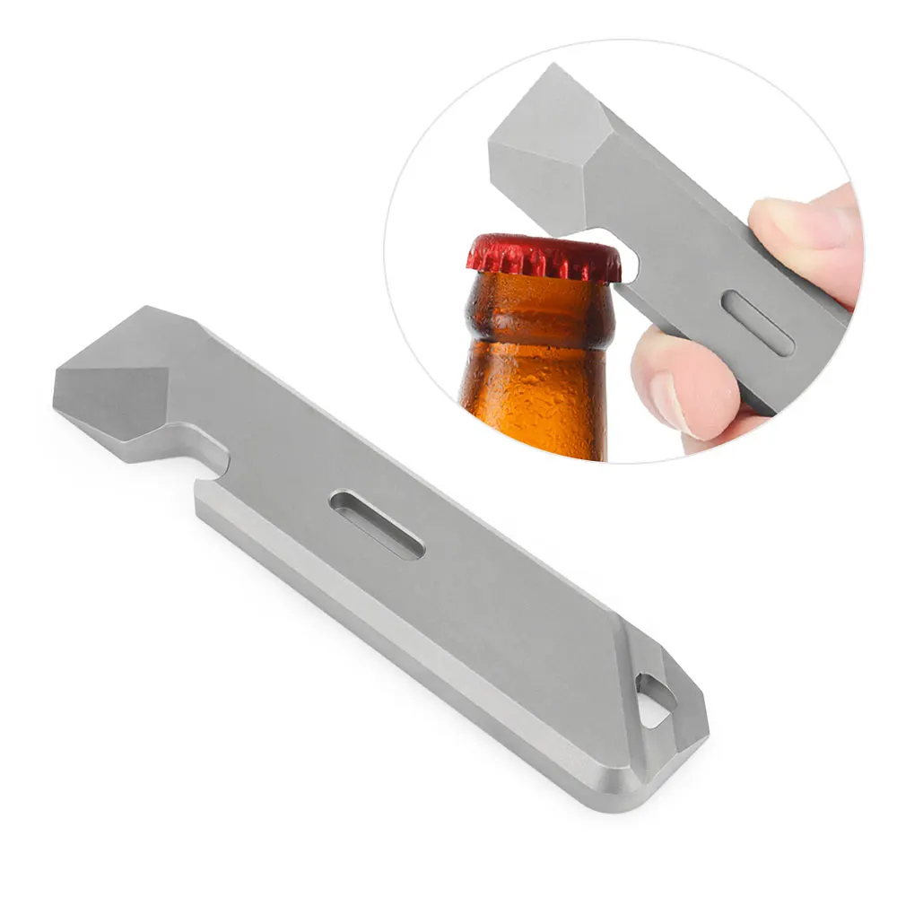 Маленький брелок из титанового сплава с открытой бутылкой | Спорт и развлечения