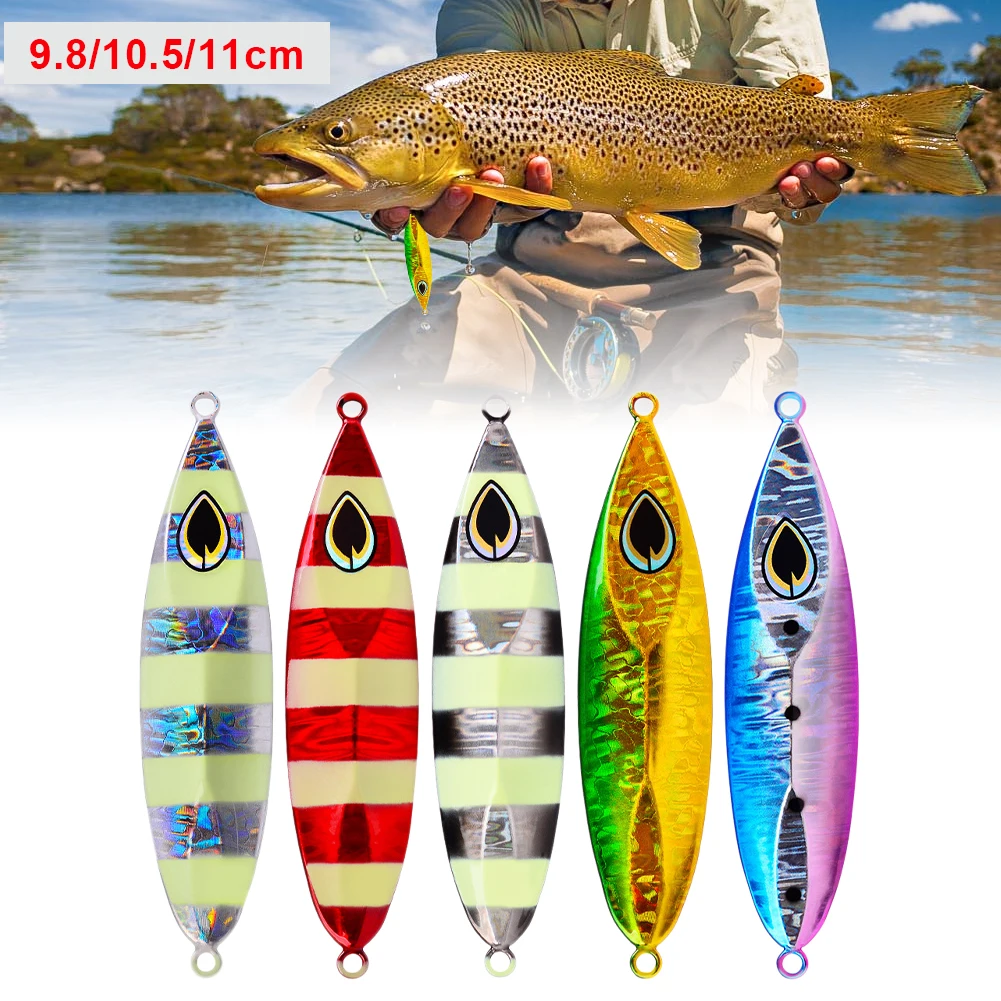 

Luminous Saltwater Lures Artificial Casting Jigging Trolling Hard Bait Bass Fishing Bait Tackle Metal Jig Fishing Lure Weights