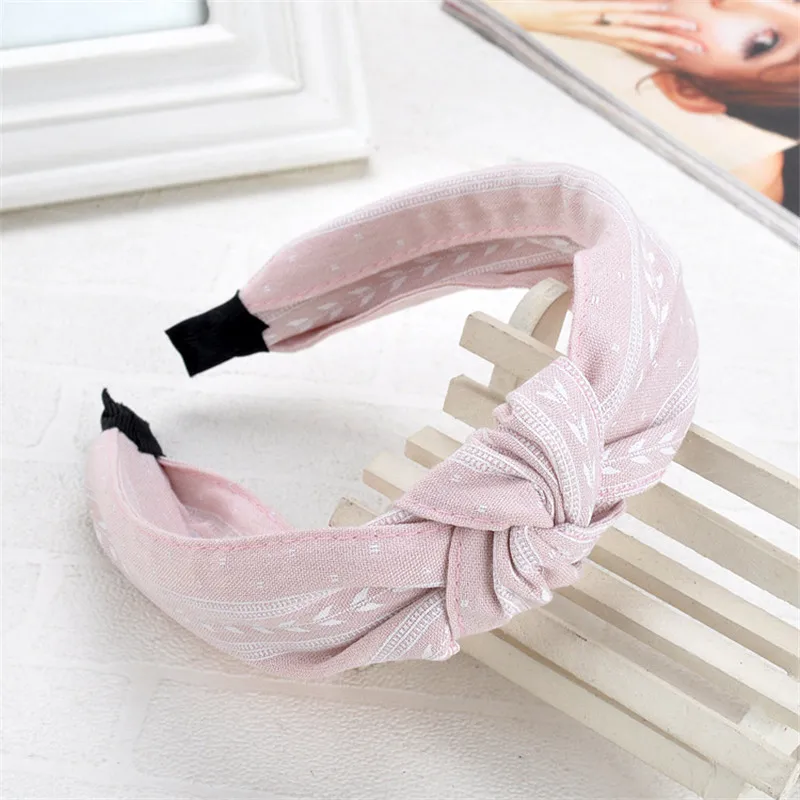 

Spring Fabric Girl Hairband Cross Knot Summer Hair Accessories Headband With Hairpins Hoop Hair Leagues Drop Shopping