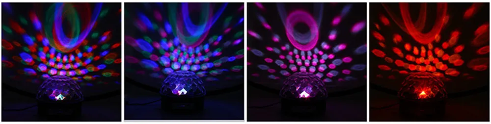 RGB светодиодный Bluetooth хрустальный магический шар сценический светильник MP3 USB диско-светильник с динамиком диско-шар светильник лампа для проекции вечерние лампы