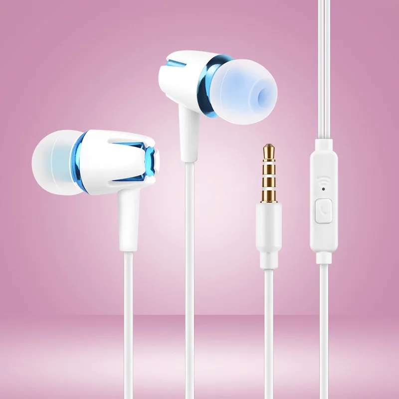 Универсальные Проводные шумоподавляющие стереонаушники-вкладыши 3 5 мм