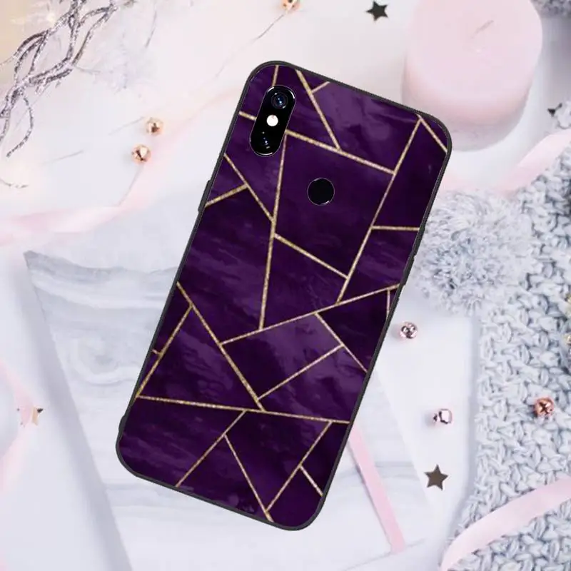 

High-end marble geometric pattern Phone Case For Xiaomi Redmi note 7 8 9 pro 8T 9S Mi Note 10 Lite pro