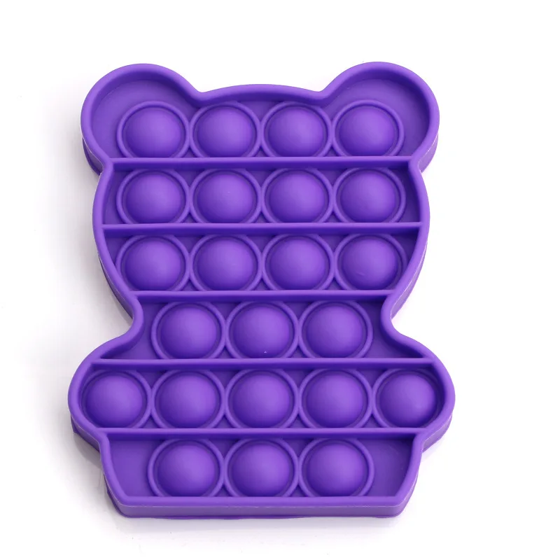 

Fun Cute Bear Pop Push Bubble Fidget Toy Antistress Toys For Adult Children Sensory Squishy Toy