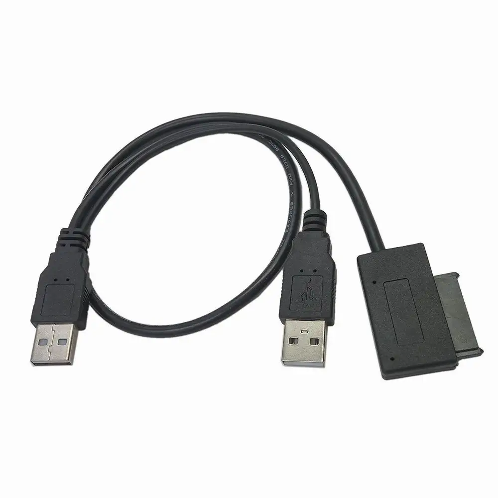 USB 2 0 до 90 градусов угловой тип Slim SATA 7 + 6 13 Pin CD DVD ROM адаптер с дополнительным