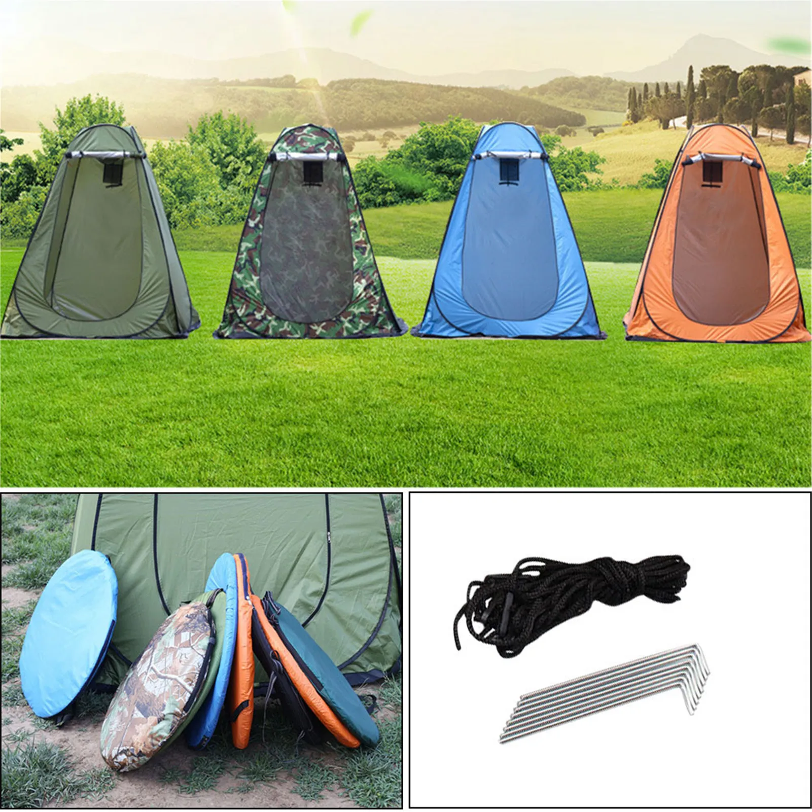 

Pop Up Pod Changing Room Privacy Tent Easy Set Up Portable Toilet Rain Shelter For Camping And Beach Outdoor Shower Tent Camp