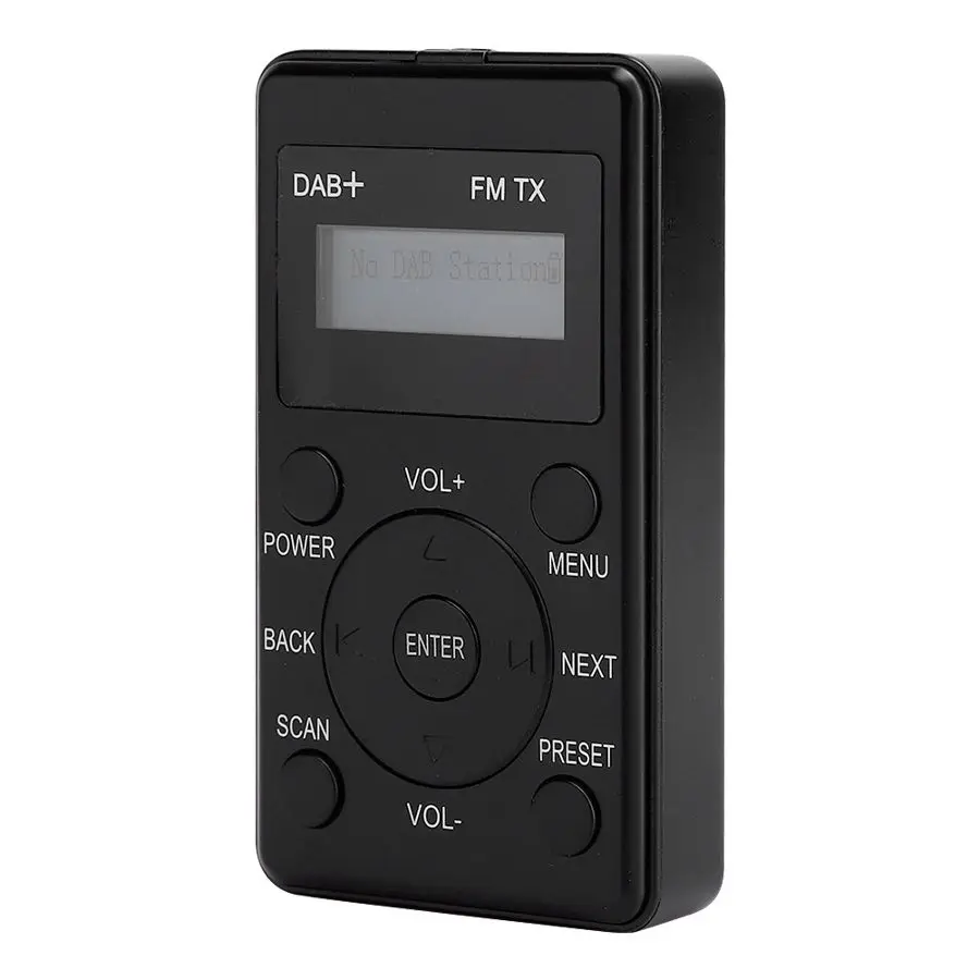 Портативный радиоприемник DAB/DAB с ЖК-цифровым дисплеем + fm-передатчик приемник