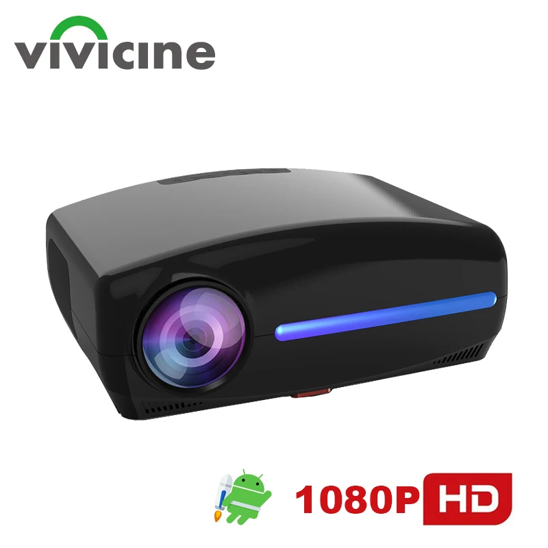 

VIVICINE S4 New LED Projector Android 10.0 WIFI Full HD 1080P 300 Inch Big Screen Proyector 3D Home Theater Smart Video Beamer