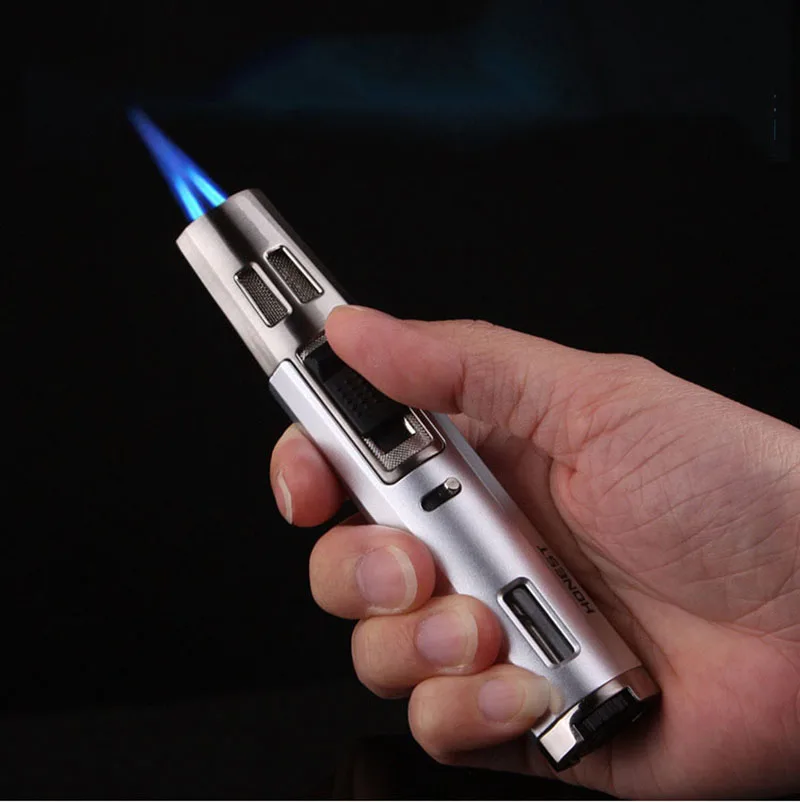 Оригинальная Бутановая газовая зажигалка honest с двойным пересечением прямого