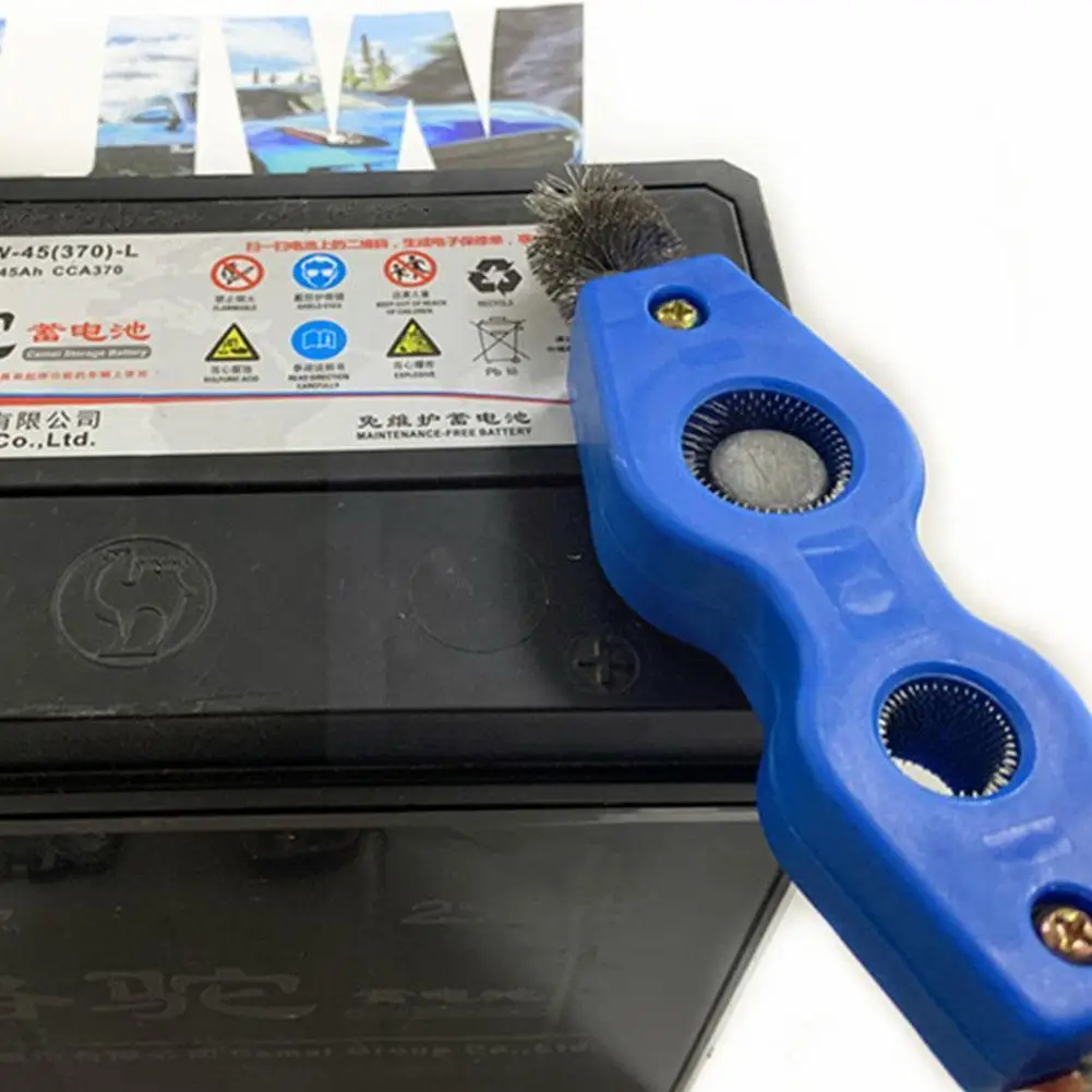 

4 In 1 Cleaning Rust Removal Durable Steel Wire Auto Corrosion Dirt Battery Post Portable Anti Cable Terminal Truck Brush C L2L6