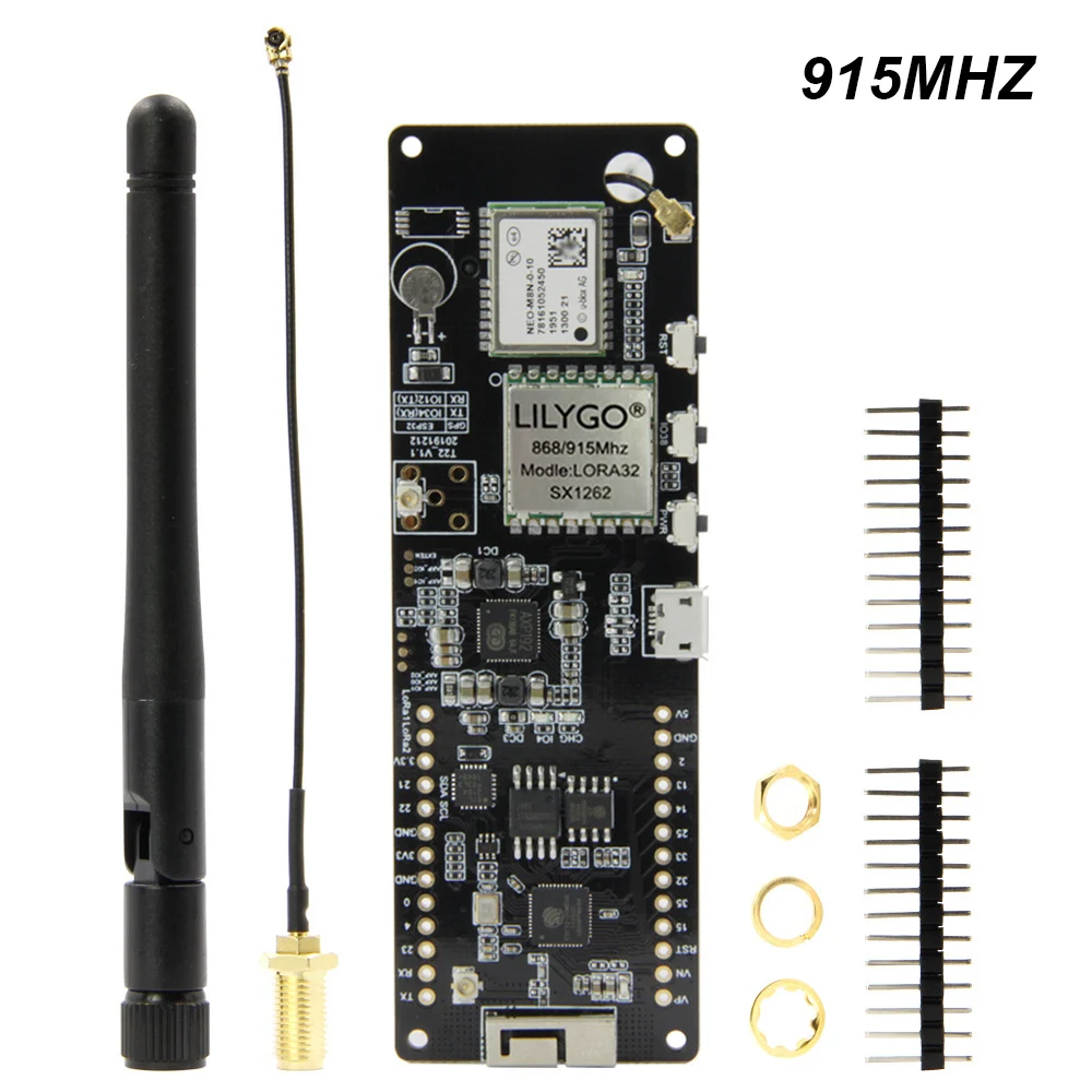 

Модуль LILYGO T-BEAM V1.1 SX1262 LORA 868 МГц/915 МГц ESP32 Wi-Fi, беспроводной, Bluetooth-совместимый, элемент питания IPEX 18650, держатель батареи