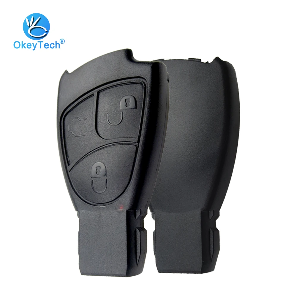 Чехол OkeyTech для Mercedes-Benz, чехол для Mercedes Benz W168, W163, W203, W205, W208, A200, Vito, смарт-ключ, части, лезвие, без эмблемы