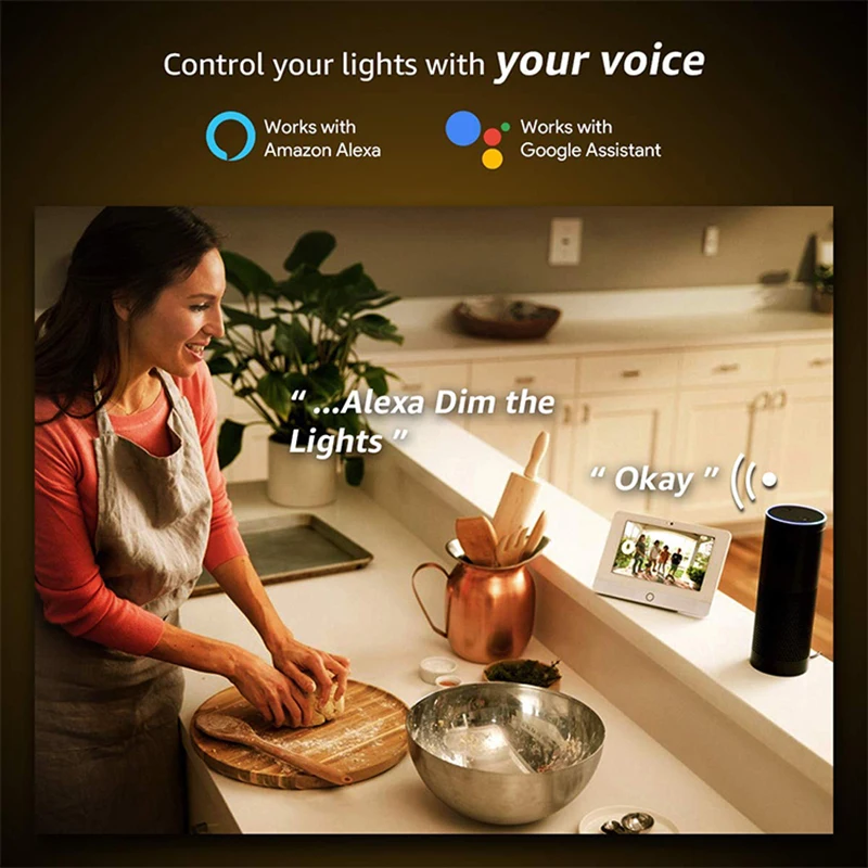 

GU10 Smart Bulb Wireless WiFi App Remote Control RGB Light For Alexa Google Home Smart Light Automation Modules