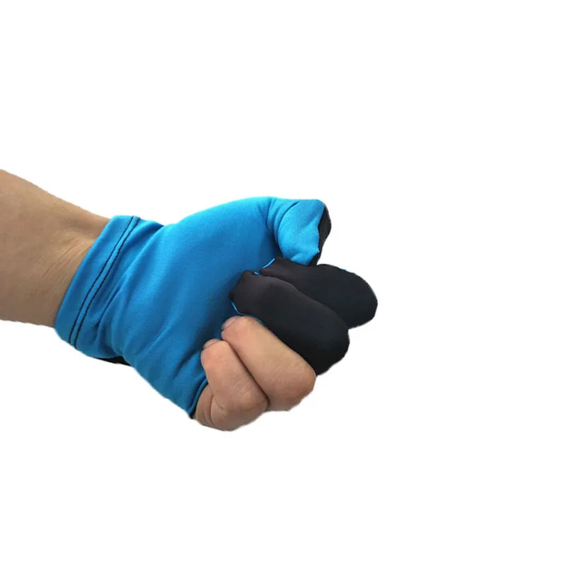 Лайкра ткань Бильярд Снукер три пальца перчатки снукер бильярдные аксессуары