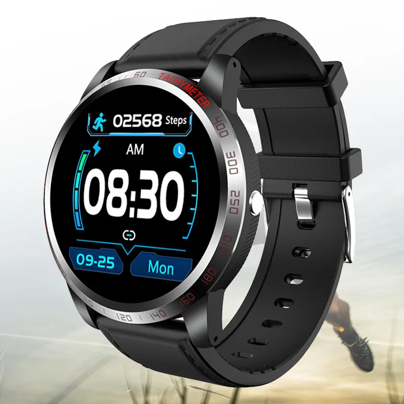 ECG PPG HRV фитнес трекер Смарт часы мониторинг артериального давления кислорода