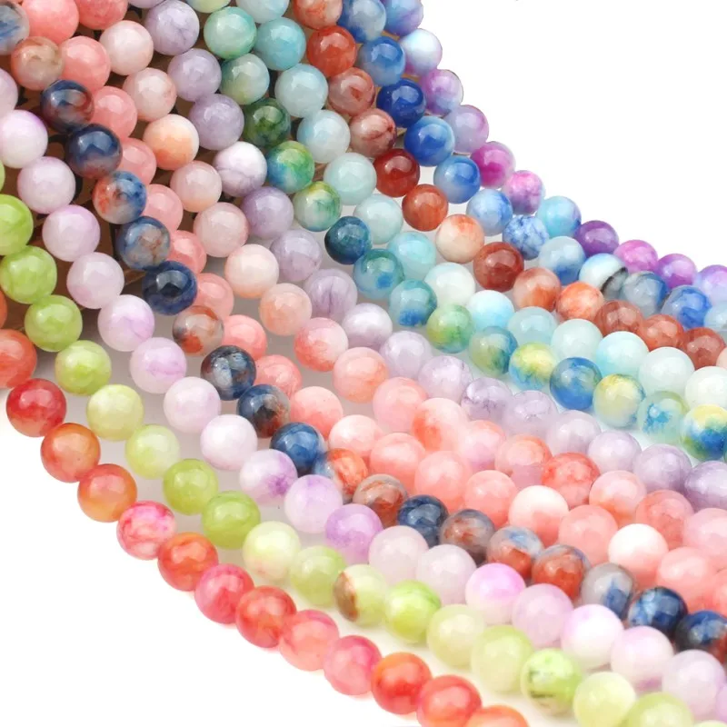 Natural Stone Persian Jade Beads for Jewelry Making Needlework DIY Charm Earrings Bracelet Necklace 6 8 10mm 15 inch Wholesale | Украшения