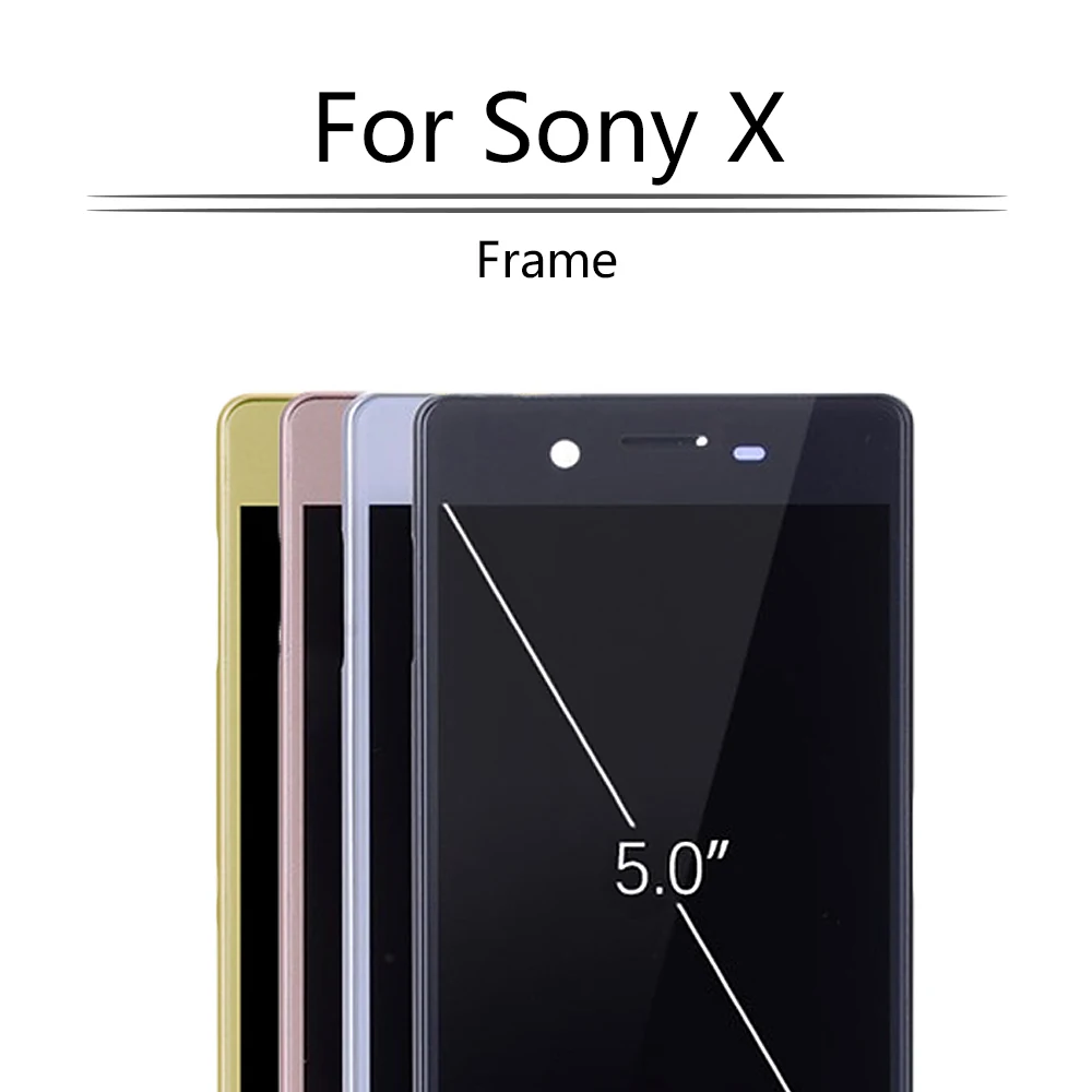 5 0 дюйма без битых пикселей черный белый розовый золотой для SONY Xperia X F5121 F5122 ЖК